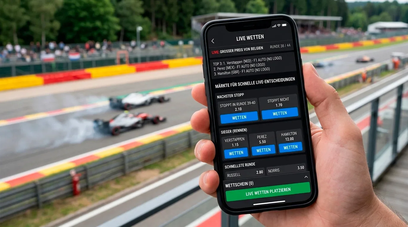 Formel-1-Live-Wetten auf dem Smartphone – App-Kriterien und schnelle Navigation beim Grand Prix