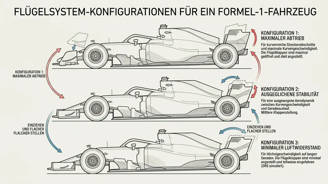 Aktive Aerodynamik F1 2026 – variable Flügel ersetzen DRS und schaffen neue strategische Elemente für Wetter