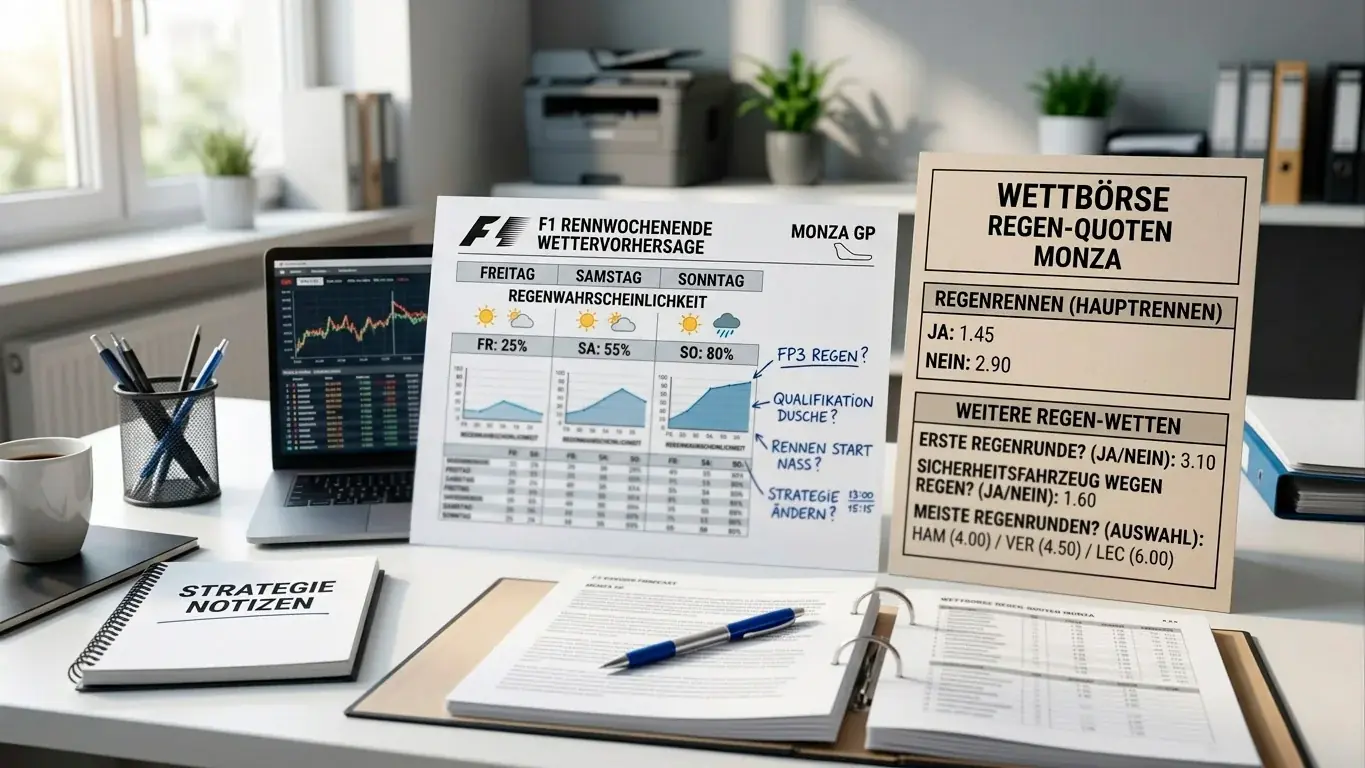 Formel-1-Regenrennen-Wettmarkt: Wie Niederschlag die Quoten verändert und Außenseiter-Chancen bei Nässe entstehen