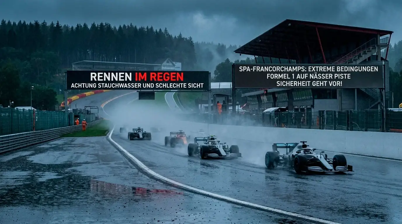 Regenanalyse für Formel-1-Wetten in Spa-Francorchamps – Wahrscheinlichkeit und historische Regenrennen-Statistik