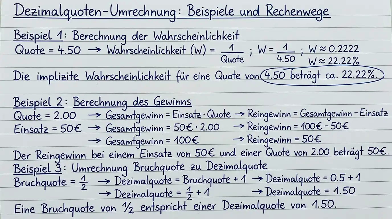 Dezimalquoten in der Formel 1 erklärt – Wettquoten-Beispiele und Gewinnberechnung für deutsche Wetter